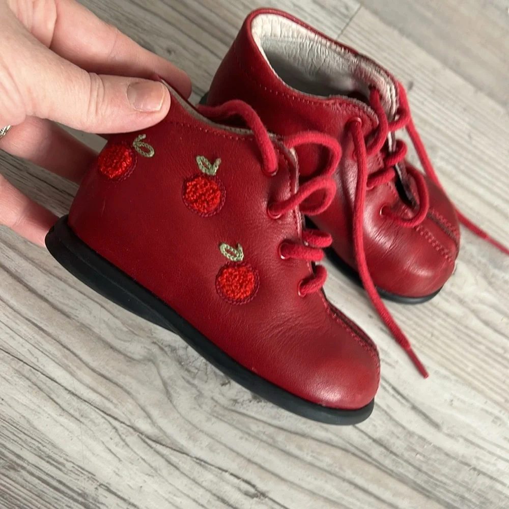 Babybotte leather boots red French - Picture 2 of 5